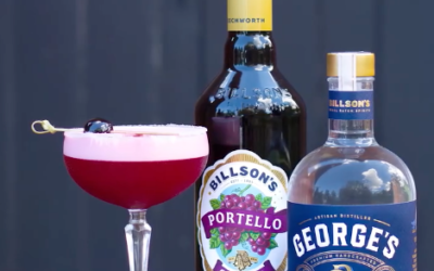 Purple Slipper feat. Billson’s Portello Cordial & George’s Dry Gin